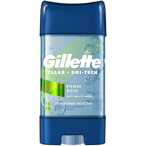 Gillette Antiperspirant Deodorant Gel, Power Rush
