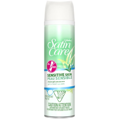 Satin Care Shave Gel, Aloe Vera, Sensitive