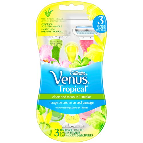 Gillette Venus Women's Disposable Razor, Tropical