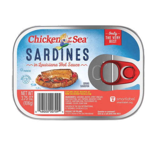 Chicken of the Sea Sardines in Louisiana Hot Sauce