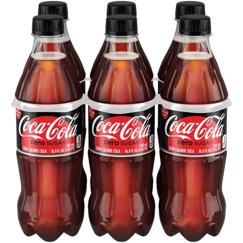 Coca Cola Zero Sugar, Bottles (Pack of 6)