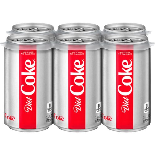 Coke Diet Mini, Cans (Pack of 6)