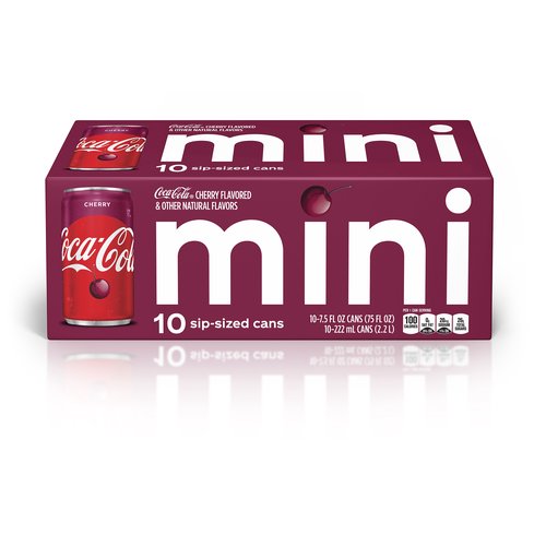 Coke Cherry Mini, Cans (Pack of 10)