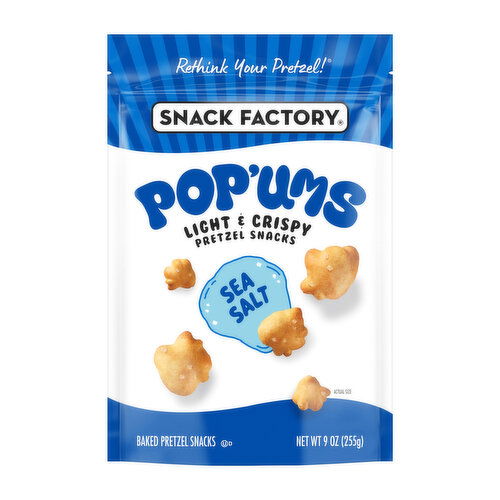 Snack Factory Pop'ums Sea Salt Pretzel Snacks