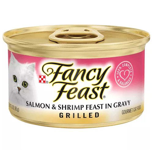 Purina Fancy Feast Grilled Gravy Wet Cat Food, Salmon & Shrimp Feast