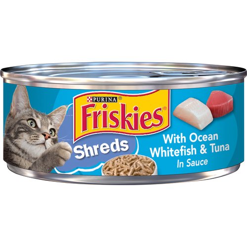 Friskies Shreds with Ocean Whitefish & Tuna in Sauce