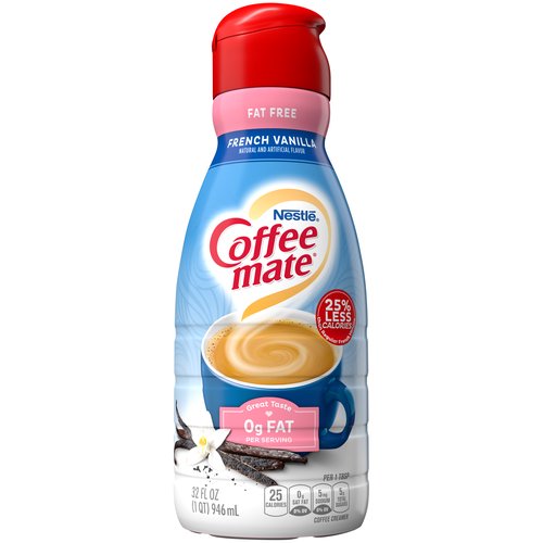 Coffee Mate Fat Free Liquid Creamer, French Vanilla