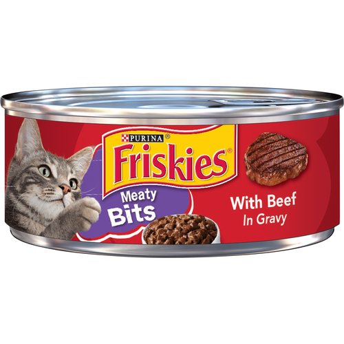 Friskies Meaty Bits with Beef in Gravy