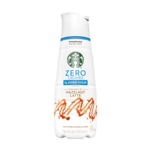 Starbucks Zero Sugar Added Hazelnut Latte Creamer