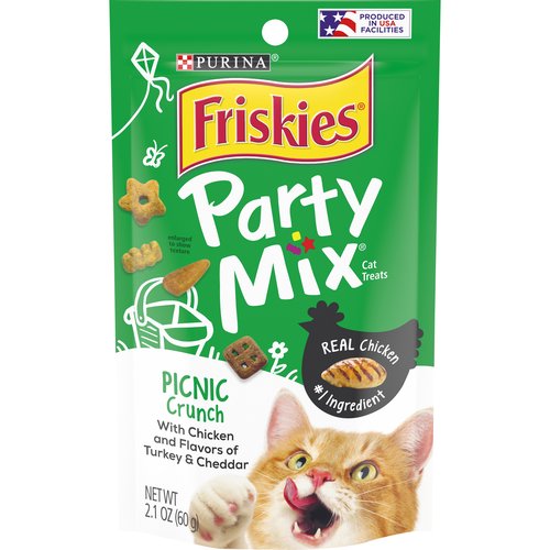 Friskies Cat Treats, Party Mix Picnic Crunch