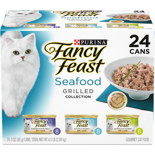 Fancy Feast Grilled Seafood, Variety Pack