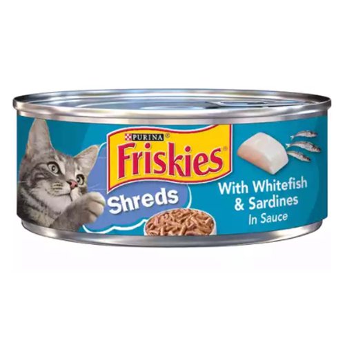 Friskies Savory Shreds, Whitefish & Sardines