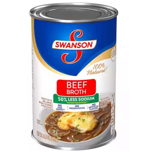 Swanson Beef Broth, 50% Less Sodium