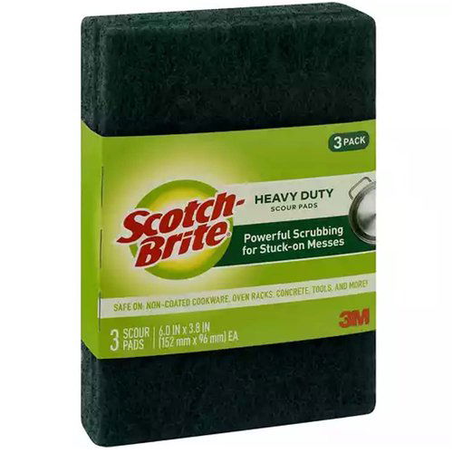 Scotch Brite Scour Pads, Heavy Duty