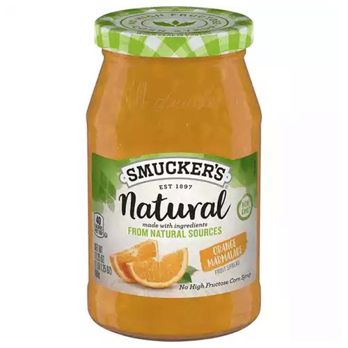 Smuckers Fruit Spread, Orange Marmalade