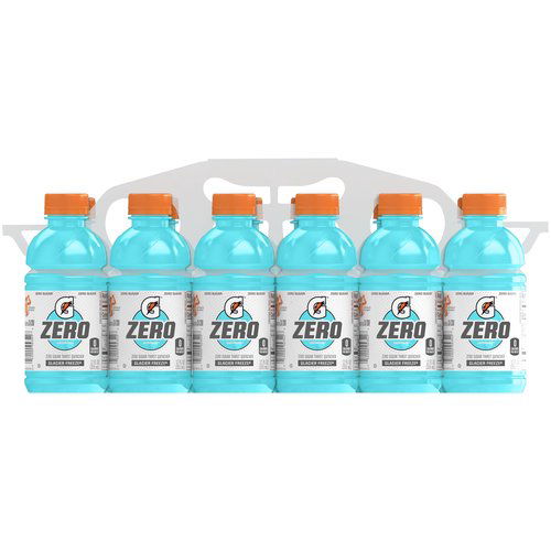 Gatorade Zero Sugar, Glacier Freeze, Bottles (Pack of 12)