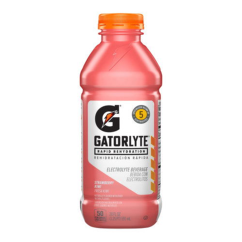 Gatorade Gatorlyte Rapid Rehydration Electrolyte Beverage, Strawberry Kiwi