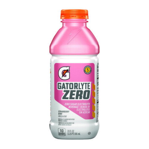 Gatorade Gatorlyte Zero Sugar Electrolyte Beverage, Strawberry Kiwi