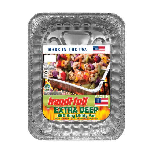 Handi-Foil Extra Deep BBQ King Utility Pan