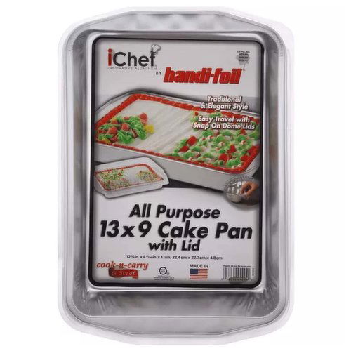 Handi-Foil iChef Cake Pan with Lid, 13x9