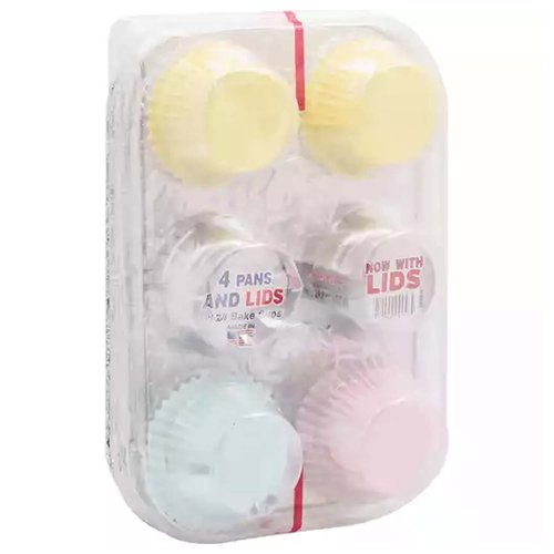 Handi-Foil Muffin Pans with Lids with Bake Cups