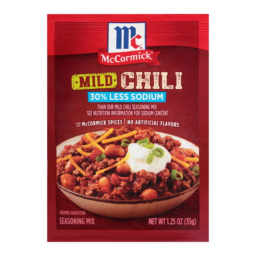 McCormick Mild Chili Less Sodium