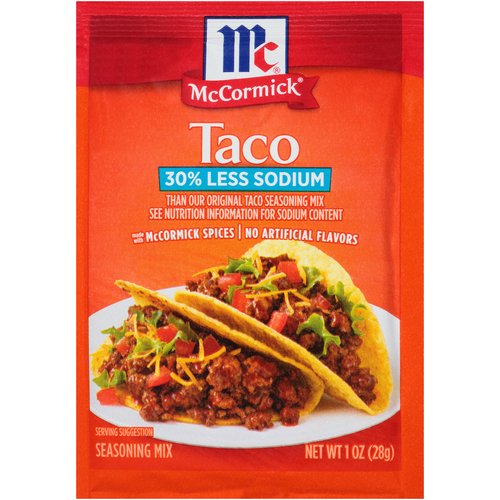 McCormick Taco Seasoning Mix, 30% Less Sodium 