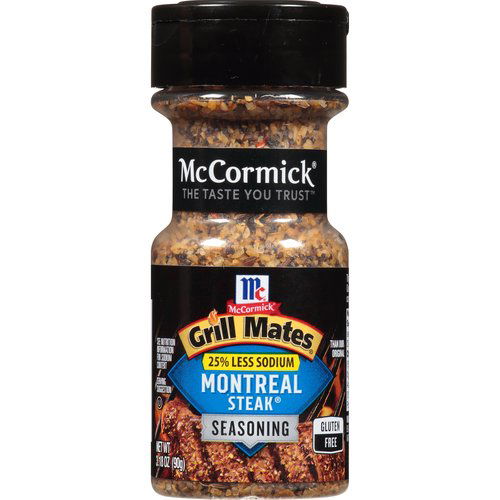 McCormick Grill Mates Montreal Steak Seasoning, 25% Less Sodium 