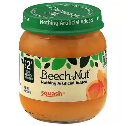 Beech-Nut Baby Food, Squash, Stage 2