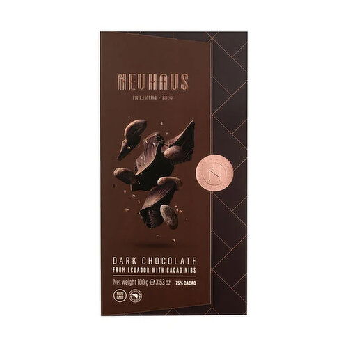 Neuhaus Tab Dark Ecuadorian Chocolate with Nibs