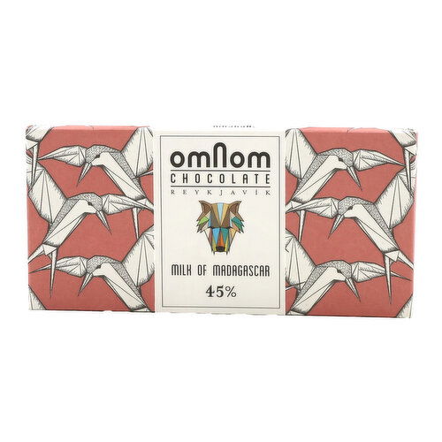 Omnom Milk Of Madagascar 45% Chocolate Bar