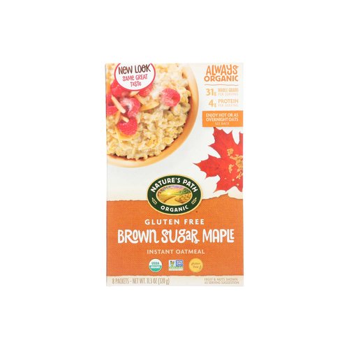 Nature's Path Gluten Free Oatmeal Brwn Sgr Maple