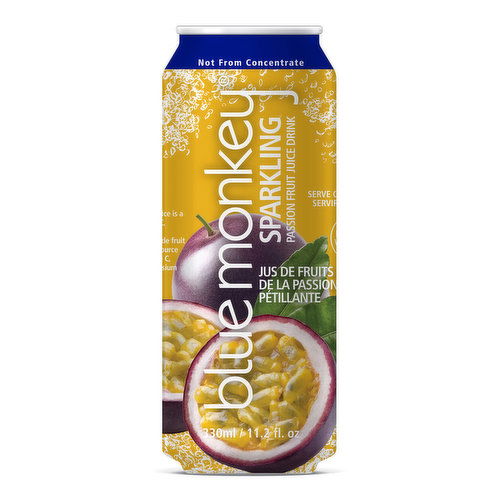 Blue Monkey Sparkling Juice Passion Fruit