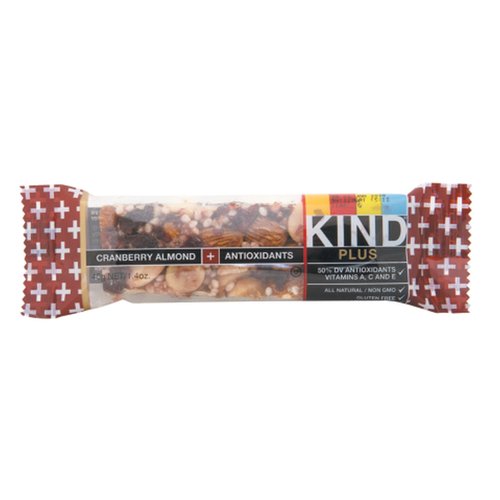 Kind Plus Bar, Cranberry Almond + Antioxidants