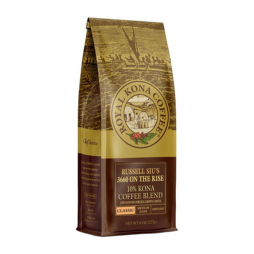 Royal Kona Russell Siu's 3660 on the Rise 10% Kona Blend Ground Coffee