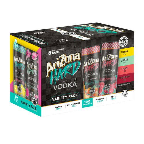 Arizona Hard Tea Vdka Vrty 8pk