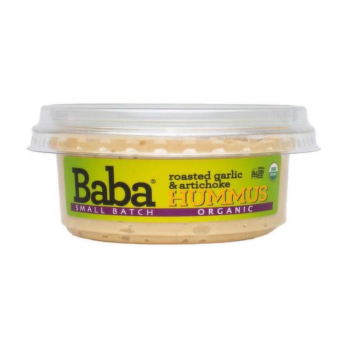 Baba Small Batch Hummus, Roasted Garlic & Artichoke