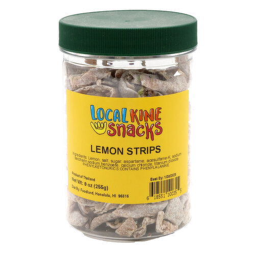 Local Kine Snack Jar Lemon Strip