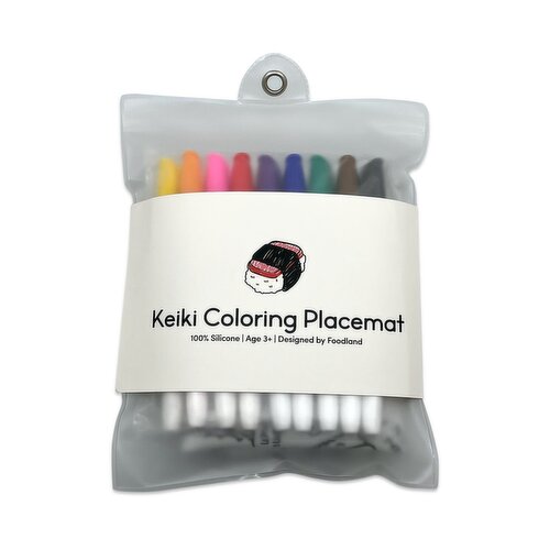 Keiki Silicone Coloring Placemat, Musubi