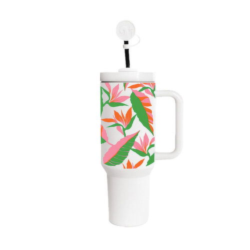 Adventure Hawaii Bird of Paradise White Tumbler
