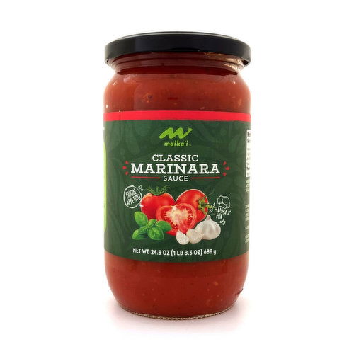 Maika`i Classic Marinara Pasta Sauce