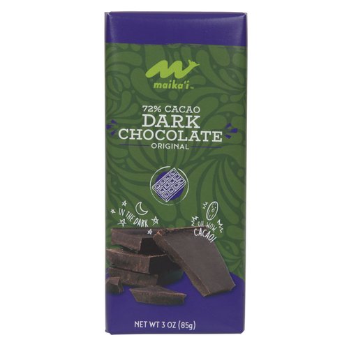 Maika`i 72% Dark Chocolate Bar