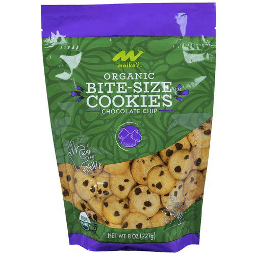 Maika`i Organic Bite-Size Chocolate Chip Cookies