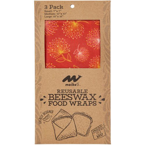 Maika`i Reusable Beeswax Food Wrap, Ohia Lehua