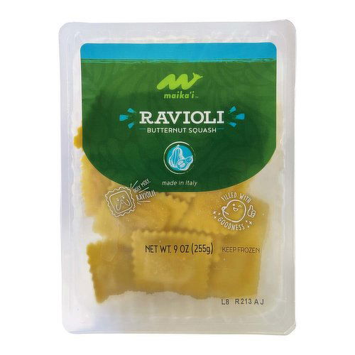 Maika`i Frozen Pasta, Butternut Squash Ravioli