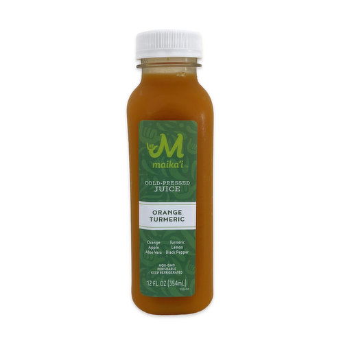 Maika`i Orange Turmeric Cold Pressed Juice