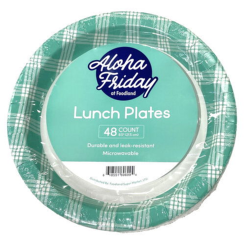 Aloha Friday 8.5" Green Lunch Plates