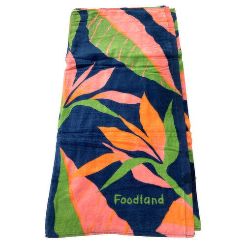 Foodland Bird of Paradise Beach Towel