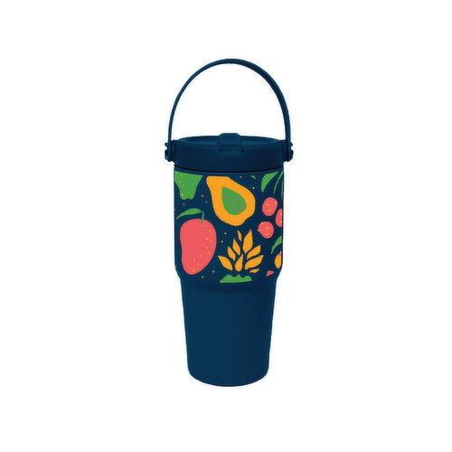 Adventure Hawaii Blue Fruit Handle Cup