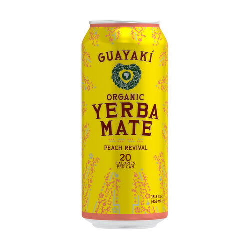 Guayaki Organic Peach Revival Yerba Mate